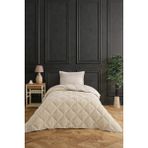 Çeyiz Merkezi Wellsoft Uyku Seti Çift Taraflı Jakarlı 3 Parça - Tek Kişilik - 155 x 215 cm - Taş