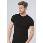Ceyizalisverisi Siyah M Türen Erkek Likralı T-Shirt