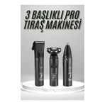 CEYLAN ADAM Dijital Göstergeli 3 Başlıklı Tıraş Makinesi Islak Kuru Lazer Öncesi Günlük