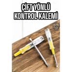 CEYLAN ADAM Kontrol Kalemi Nikel Kaplama Çift Başlıklı Test Cihazı