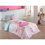 Ceylan Home Örtüm Pink Girl Tek Kişilik Kapitone Yatak Örtüsü - Renkli - 175 x 240 cm