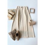 Ceylan Otantik Krem Cotton Etek