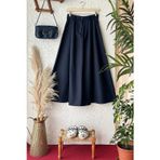 Ceylan Otantik Lacivert Cotton Etek