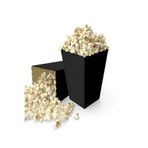 Ceylin Pop Corn Kutusu Siyah Patlamış Mısır Kutusu Sinema Desen 8 Li Doğum Günü Parti Malzemeleri