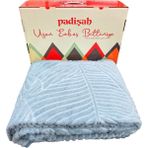 Ceyline Padişah Emboss Tek Kişilik Battaniye İndigo Gri - 155 x 215 cm - Renkli
