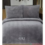 Ceyline Wellsoft Tek Kişilik Yatak Örtüsü Gri - Renkli - 180 x 220 cm