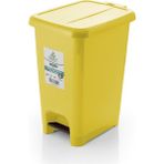 CEYMOP PROFESSIONAL Slim Pedallı Çöp Kovası 20 LT - Sarı