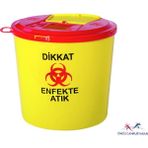 Ceymop Professional Tıbbi Atık Kovası – Tıbbi Atık Kutusu 5 Lt 10 Lu 5 - Renkli