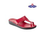 Ceyo 9200-2 Kırmızı Baş Parmak Geçmeli Kadın Anatomik Terlik