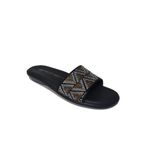 Ceyo 9827-27 Kadın Memory Foam Taban Rahat Ortopedik Terlik - Siyah - 37