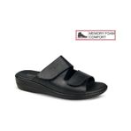 Ceyo 9863-10 Memory Foam Comfort Taban Kadın Terlik Siyah 36-40 Siyah