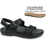 Ceyo 9903-5 Siyah Erkek Sandalet