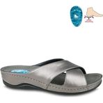 Ceyo 9946-1 Topuk Dikenine Özel Platin Renk Kadın Comfort Terlik