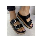 Ceyo 9960-12 Siyah Anatomik Taban Kadın Terlik
