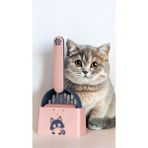 Ceyus Kedi Kumu Küreği ve Platformu - Açık Pembe
