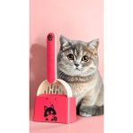 Ceyus Kedi Kumu Küreği ve Platformu - Pembe