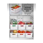 CEZVE HOME 4'lü Mocha 3.5 Lt Basic Dolap Içi, Buzdolabı Düzenleyici, Banyo Organizer Sepet