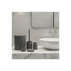 CEZVE HOME Nuve Akrilik Dalga Kabartmalı 5'li Banyo Seti Takımı