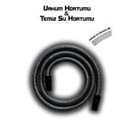 CF CLEANFAST Safran ve Star Koltuk Yıkama Makinelerine Uyumlu 32-38 mm Çelik Telli Vakum Hortumu 3 Metre