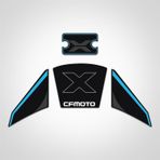 Cf moto 250 CL X Siyah Mavi Hidrolik ve kontak Anahtar Çizilmesine karşı Koruyucu Sticker set clx
