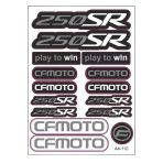Cf Moto 250Sr Sticker Seti Siyah