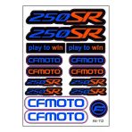 Cf Moto 250Sr Sticker Seti Turuncu