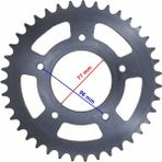 Cf Moto Cf Nk 250 Arka Dıslı 520-39T Ic 77 Mm 5 Delıklı Om