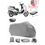 Cf Moto Jet Max Branda Gri Arka Çanta Uyumlu(Topcase) Motosiket Brandası Motor Örtüsü Çadır Su Geçirmez Motosiklet Kılıfı Motor Brandası,lastikli,taşıma Torbalı