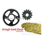 Cf Moto Nk 150 Zincir Dişli Seti Oringli Gold Sarı Zincirli 428/136 Bakla _supermoto