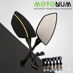 Cf Moto Nk 400 Dekorlu Ayna-Sarı Renk-A03879