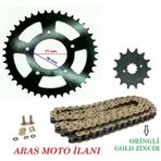 Cf Moto Oringli Zincir Dişli Seti Sr 250 Nk 250 Uyumlu Gold Oringli Zincir - Arasmoto