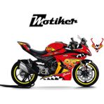 Cfmoto 450sr Mcqueen Kırmızı Sticker Parçalı Motosiklet Kaplama Etiket Modeli