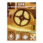 CFR LED AYDINLATMA 3 Çipli Iç Mekan Şerit Led Tüm Mekanlar-(trafosuz) 5,10,20,30,40,50,100m