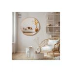 Cg Home Arya Model Asimetrik Ayna, Dekoratif Ayna, Duvar Aynası, Banyo Aynası, Holl Aynası 90 Cm