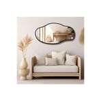 CG HOME Asimetrik Ayna, Konsol Aynası, Dresuar Aynası, Tuvalet Aynası, Boy Aynası 120x65 CM
