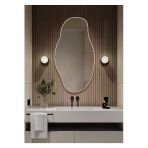 Cg Home Asimetrik75x40 Konsol, Dresuar, Tuvalet Aynası Beyaz. 1.Kalite Şişecam Ayna
