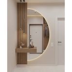 Cg Home LED Ayna, Yarımay Ayna, Dekoratif Ayna, Duvar Aynası, Konsol Aynası, Holl Aynası, Günışığı LED - 180x75