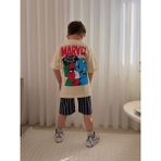 Cg Kids Marvel Örümcek Adam Hulk Kaptan Amerika Iron Man Kaliteli Baskılı Erkek Çocuk Alt Üst Takım - 9 - 10 Yaş - Çok Renkli