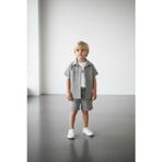 Cg Kids Pantolon Ceket Basic Uzun Kısa Enjeksiyon Baskılı Body 3lü Alt Üst Takım Erkek Çocuk Gri Renk Süper Kalite Kumaş