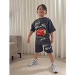 Cg Kids Şimşek Mcqueen Cars Arabalar Erkek Çocuk Tshirt&Şort Alt Üst Takım