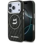 CG MOBILE Karl Lagerfeld IML Choupette Kafaları Logosu, MagSafe iPhone 17 Pro Kılıfı ile Uyumlu (Siyah)