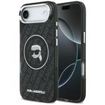 CG MOBILE Karl Lagerfeld IML Karl Kafaları Logosu, MagSafe iPhone 17 Air Kılıfı ile Uyumlu (Siyah)