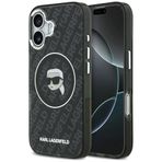 CG MOBILE Karl Lagerfeld IML Karl Kafaları Logosu, MagSafe iPhone 17 Kılıfı ile Uyumlu (Siyah)