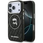 CG MOBILE Karl Lagerfeld IML Karl Kafaları Logosu, MagSafe iPhone 17 Pro Max ile Uyumlu Kılıf (Siyah)
