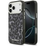 CG MOBILE Karl Lagerfeld IML Leopar Deseni MagSafe ile Uyumlu iPhone 17 Pro Max Kılıfı (Siyah)