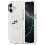 CG MOBILE Karl Lagerfeld IML Parıltılı Karl & Choupette Kafaları Logosu, MagSafe iPhone 17 Kılıfı ile Uyumlu (Gri)