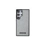 CG Mobile Karl Lagerfeld KLHCS24LHDSPRS Kılıf S24 Ultra S928 Hardcase Gümüş Yapay Elmas Metal Logo