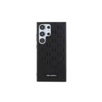 CG Mobile Karl Lagerfeld KLHCS24LSAKLHPK Kılıf S24 Ultra S928 Hardcase Siyah Saffiano Mono Metal Logo