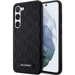 CG Mobile Karl Lagerfeld KLHCS24SSAKLHPK Kılıf S24 S921 Hardcase Siyah Saffiano Mono Metal Logo