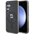 CG Mobile Karl Lagerfeld KLHMS24SHFCKNOK Kılıf S24 S921 Siyah Hardcase IML Ikonik